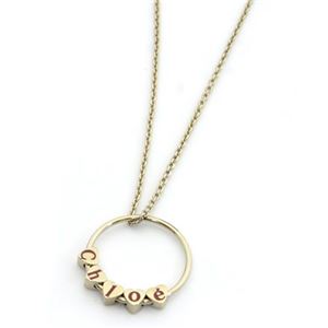 Chloe（クロエ） アクセサリー ロゴ ハートモチーフ ネックレス ROSE FACTORY 2O0559AX7／41I