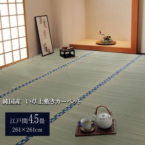 純国産 双目織 い草上敷 『ほほえみ』 江戸間4.5畳（約261×261cm）