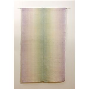 本麻100%使用 手織りのれん 『るり 麻暖簾』 ブルー 85×150cm