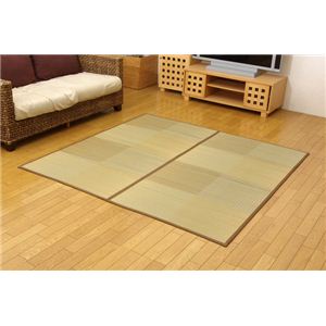 い草花ござ 『DXピア』 ブラウン 本間4.5畳（約286.5x286.5cm） （裏：不織布）