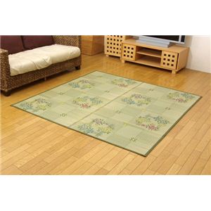 い草花ござカーペット 『京牡丹』 江戸間8畳(約348×352cm)