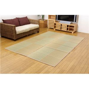 純国産 掛川織 い草カーペット 『小夏』 ベージュ 江戸間3畳（約174×261cm）