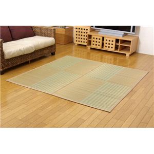 純国産 掛川織 い草カーペット 『小夏』 ベージュ 江戸間4.5畳(約261×261cm)