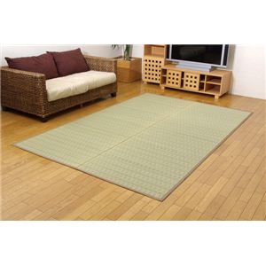 掛川織 い草カーペット 『みすず』 ベージュ 江戸間3畳(約174×261cm)