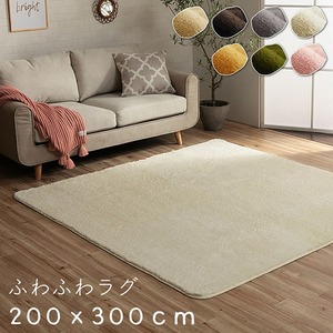 フィラメント素材 ホットカーペットカバー 『フィリップ』 アイボリー 200×300cm