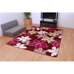 洗える ウォッシャブルラグカーペット 『WSスパニッシュ3』 ブラウン 200×250cm