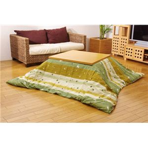 こたつ掛けカバー 『梅うさぎ カバー』 グリーン 215×255cm ファスナー付き