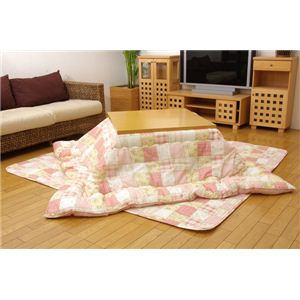 カントリー調 こたつ厚掛敷布団セット 『カントリー』 ローズ 185×235cm