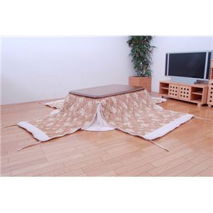 ゆったりーな 省スペース こたつ薄掛け布団単品 『ウェンディ省S』 ベージュ 280×280cm