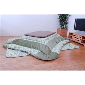 こたつ厚掛敷布団セット 『ミレット』 グリーン 205×245cm