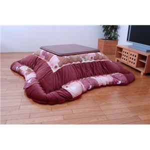 こたつ厚掛け布団単品 『はいからうさぎ』 ローズ 205×285cm