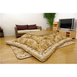 国内プリント こたつ厚掛敷布団セット 『マリーヌ』 205×285cm