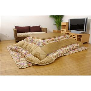 エレガンス こたつ厚掛敷布団セット 『アラン』 ベージュ 205×245cm