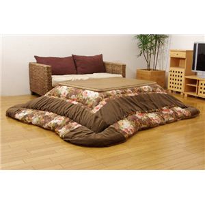 エレガンス こたつ厚掛け布団単品 『エスティーク』 ブラウン 205×285cm