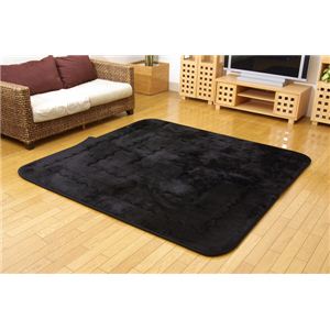 国産固綿40mm使用 マイクロファイバー生地 ふっくら敷 『フィーラF敷』 ブラック 190×290cm