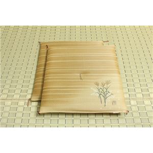 純国産 捺染返し い草座布団 『薄(すすき) 2枚組』 約55×55cm×2P