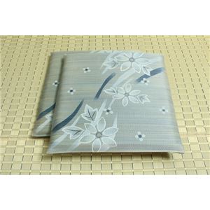 純国産 捺染返し い草座布団 『フロール 2枚組』 ブルー 約60×60cm×2P