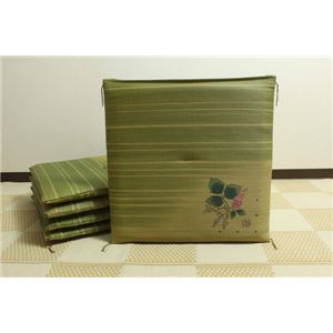 純国産 捺染返し い草座布団 『葛(くず) 5枚組』 約55×55cm×5P