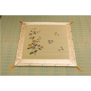 純国産 減農薬い草使用 御前（仏前）座布団 『小菊 環良草』 約70×70cm