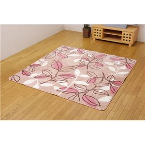 エチレンシート使用 蓄熱 ラグカーペット 『フォーゼ』 ベージュ 185×185cm