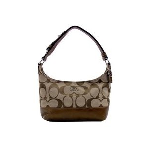 【COACH OUTLET】 コーチ シグネチャー ピースド イースト ウエスト ダッフル ショルダーバッグ F17491 SVAIG