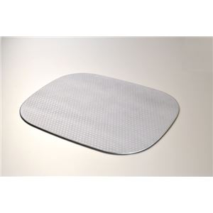 KZ2583 14.0くつわプレート（銀／黒）麻の葉 【Kaze-ya style・北市漆器店 】