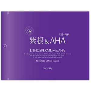 【超特価・激安・お得セット♪】【MITOMO/美友】フェイスマスク・シートマスク5枚48セット【MT1-A-2-48】紫紺 + AHA 5枚入48セット 240枚