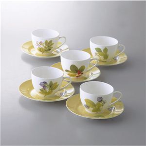 フルーツ カップソーサー5客 hr100021050カップソーサー5客 13-0197-085