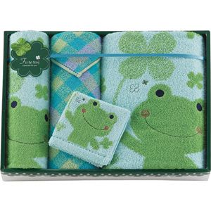 フレル タオルセットB FS3005Bフレルタオルセット ブルー 13-0053-171