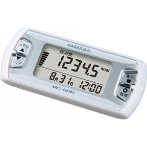 活動量計「マイカロリー」WH MC-500（W） 活動量計 ホワイト 13-0357-015