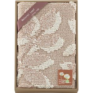 リーフ大判バスマットBR リーフナチュラル 大判バスマットBR ブラウン 13-0118-087