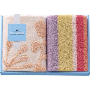 イルムス タオルハンカチBE IL1-J2P タオルハンカチ2枚セット ベージュ 13-0033-022