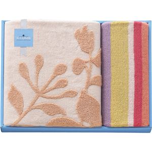 イルムス タオルセットBE IL5-J2P バス・フェイスタオル ベージュ 13-0033-120