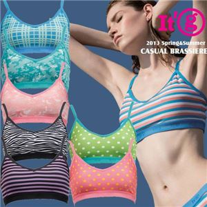 GESTS(ゲスト) スポーツブラ レディース(女性用) スポーツインナー it's g(イッツジー) アジャスターブラ 全8色 S・M・Lサイズ 6130301 Lサイズ (B84-92) ブラック×パープル(617)