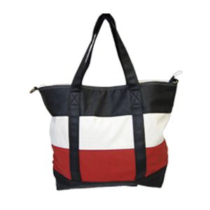 2WAY PUトートバック（BK×WH×RED） VAB-047-01