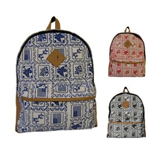 総柄プリントデイバック（NAVY） VSB-005-02