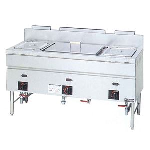 マルゼン ガスウォーマーテーブル ゆがき槽付 MGS-156CX