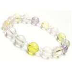 5カラー水晶ブレス/パステルカラー