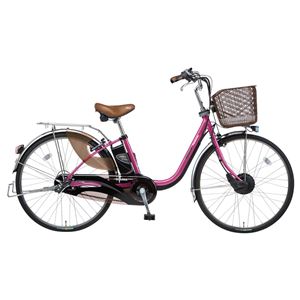 Panasonic（パナソニック） ViVi CHARGE W 26インチ アレックスフレーム 内装3段変速 ジュエルローズ 電動補助自転車