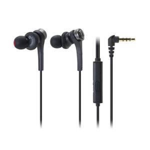 オーディオテクニカ SOLID BASS スマートフォン用インナーイヤーヘッドホン ブラック ATH-CKS55XiS BK