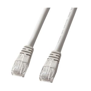 エンハンスドカテゴリ5より線LANケーブル(ライトグレー) 1m