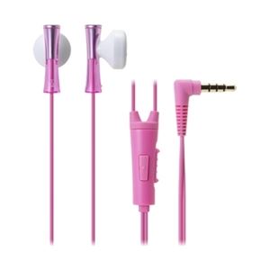 オーディオテクニカ JUICY スマートフォン用インナーイヤーヘッドホン ライトピンク ATH-J100iS LPK