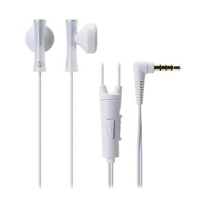 オーディオテクニカ JUICY スマートフォン用インナーイヤーヘッドホン ホワイト ATH-J100iS WH