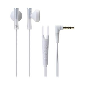 オーディオテクニカ JUICY iPod／iPhone／iPad専用インナーイヤーヘッドホン ホワイト ATH-J100i WH