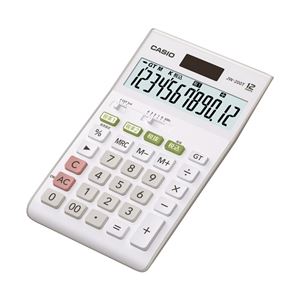 カシオ計算機 スタンダード電卓 ジャストタイプ 12桁 JW-200T-N