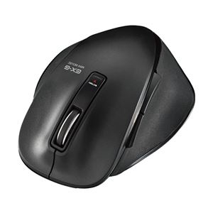 エレコム Bluetooth BlueLEDマウス／EX-G／5ボタン／握りの極み／S／ブラック M-XG4BBBK