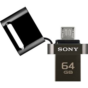 SONY USB2.0対応 スマートフォン・タブレットにも使えるUSBメモリー 64GB ブラック USM64SA1 B
