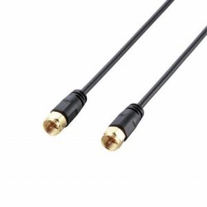 [ELECOM（エレコム）] （ネジ式-ネジ式）地デジ／BS／CS対応アンテナケーブル（ネジ式-ネジ式）[7m] AV-ATNN70BK