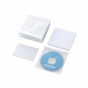 [ELECOM（エレコム）] CD／DVD不織布ケース（インデックス付き）[50枚入] CCD-016JK50WH