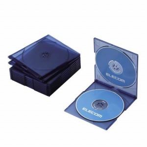 [ELECOM（エレコム）] 【2枚収納】【スリムサイズ】【10枚PACK】CD／DVDケース CCD-017DCBU